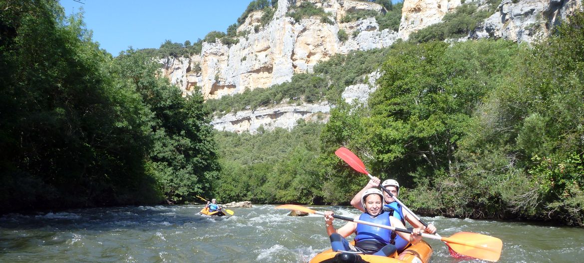 Open kayak por el Cañón del Ebro